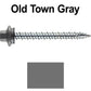 10 x 2” - STAINLESS HEX / ZINC Sheet Metal Roof Screw. Self starting metal to wood siding screws. EPDM washer. Colored head.