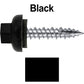 #10 X 1" HI-LO Zinc Aluminum Cap Metal Roofing Screws - Hex Washer Head - Self starting/self tapping - EPDM washer. Colored head.