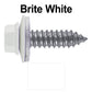 17 x 1"  Metal Roofing Screws - Metal Panel to Metal Purlins and Recovery Screws - Hex Washer Head - EPDM washer.