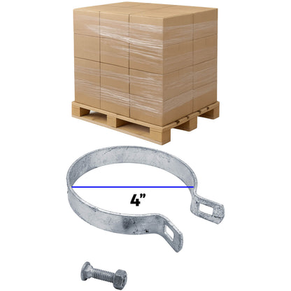 Galvanized Brace Band for Chain Link Fence - Rail End Bracket