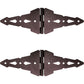 Wood Gate Hardware - Several Styles of Standard and Self-Closing Hinges in Black and Bronze Color