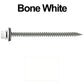 #9 x 3" Stainless Steel Metal Roofing Screws - Hex Washer Head - Self starting/self tapping - EPDM washer. Colored head.