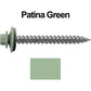 #12 x 2" RE-GRIP METAL ROOFING SCREWS - Hex Washer Head - Self starting/self tapping - EPDM washer. Colored head.