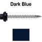 10 X 2“ HI-LO Zinc Aluminum Cap Metal Roofing Screws - Hex Washer Head - Self starting/self tapping - EPDM washer. Colored head.
