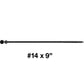 #14 Heavy-Duty Black Timber, Log & Structural Wood Screws - Exterior Coated - Use for Fastening Ledger Boards, Large Timbers, Logs and more.