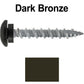 10 x 1-1/2” LOW PROFILE Star Head Roofing Screws - HI-LO Thread - Metal To Wood - T25 Torx Drive Head - EPDM washer