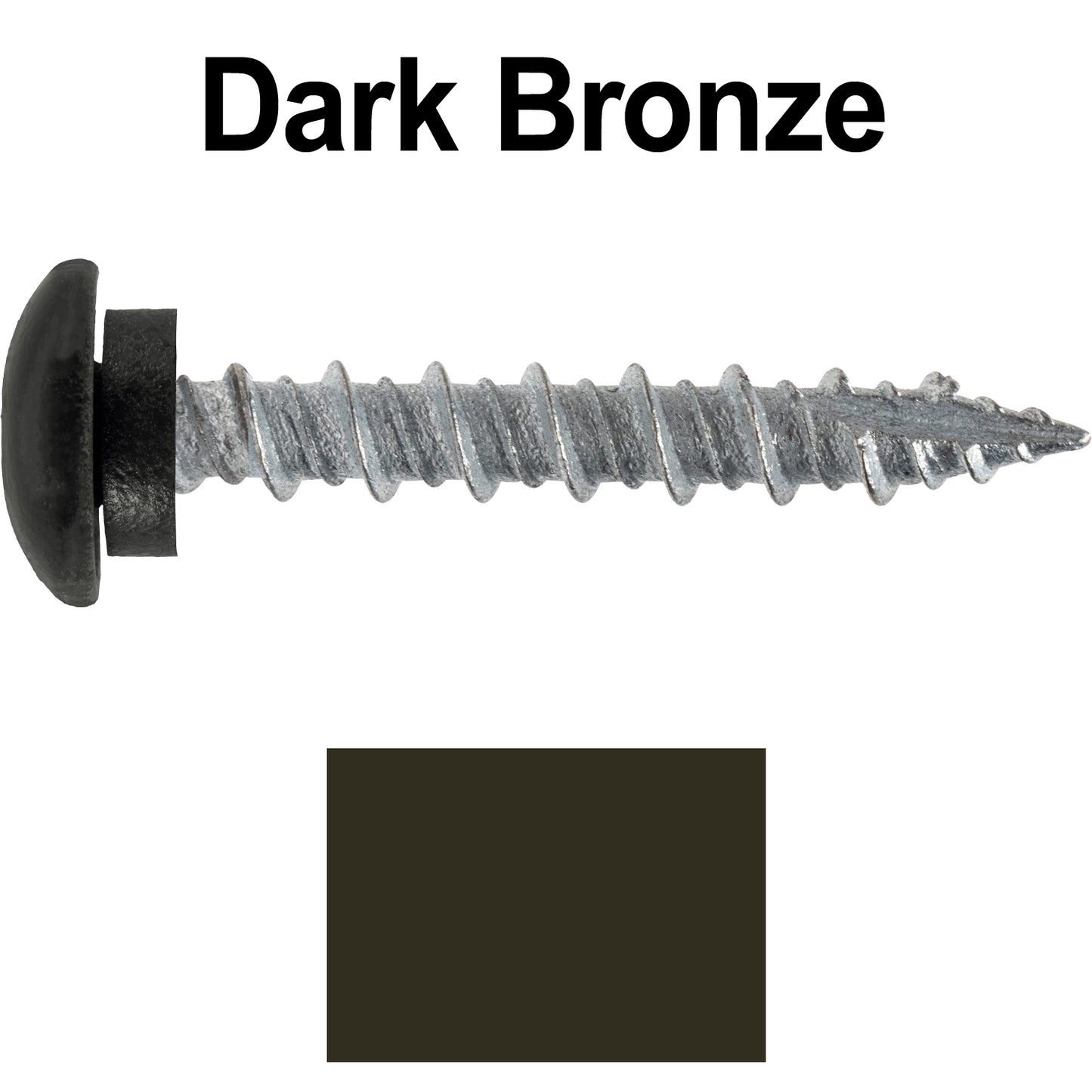 10 x 1-1/2” LOW PROFILE Star Head Roofing Screws - HI-LO Thread - Metal To Wood - T25 Torx Drive Head - EPDM washer