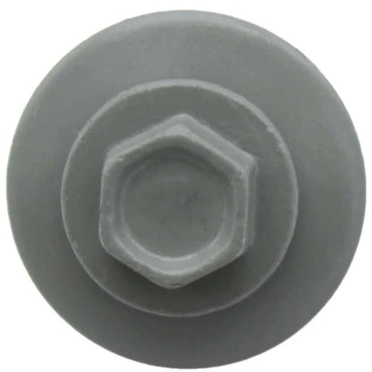 #10 X 1" HI-LO Zinc Aluminum Cap Metal Roofing Screws - Hex Washer Head - Self starting/self tapping - EPDM washer. Colored head.