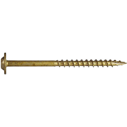 7 x 2-1/2" Bronze Star Multipurpose Exterior Coated Modified Truss Head Cabinet Wood Screw, Torx Drive (OVERSTOCK)