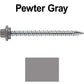 10 x 2-1/2” - STAINLESS HEX / ZINC Sheet Metal Roof Screw. Self starting metal to wood siding screws. EPDM washer. Colored head.