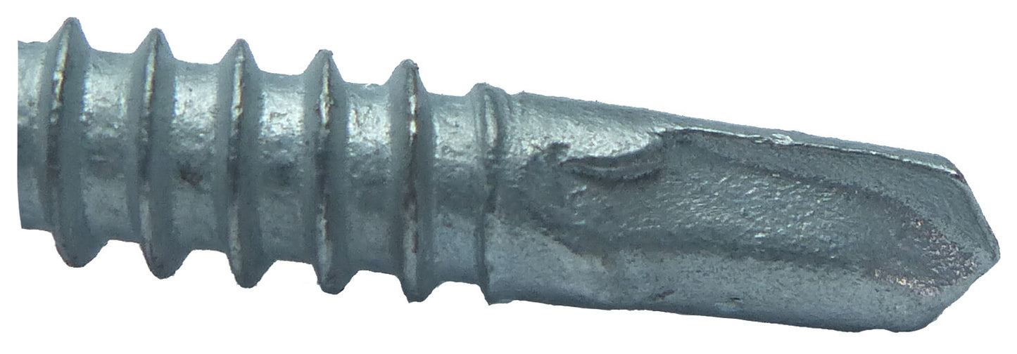 #12 x 2" Metal to Metal Type #3 Metal Roofing Screws - Hex Head Drill Point - 9/16" EPDM Washer.