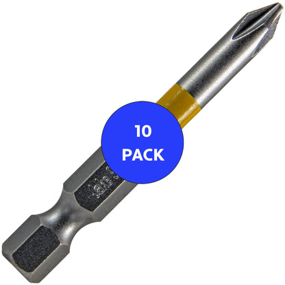 Phillips Driver Bits - with 1/4" Quick Change Shank