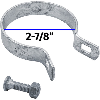 Galvanized Brace Band for Chain Link Fence - Rail End Bracket