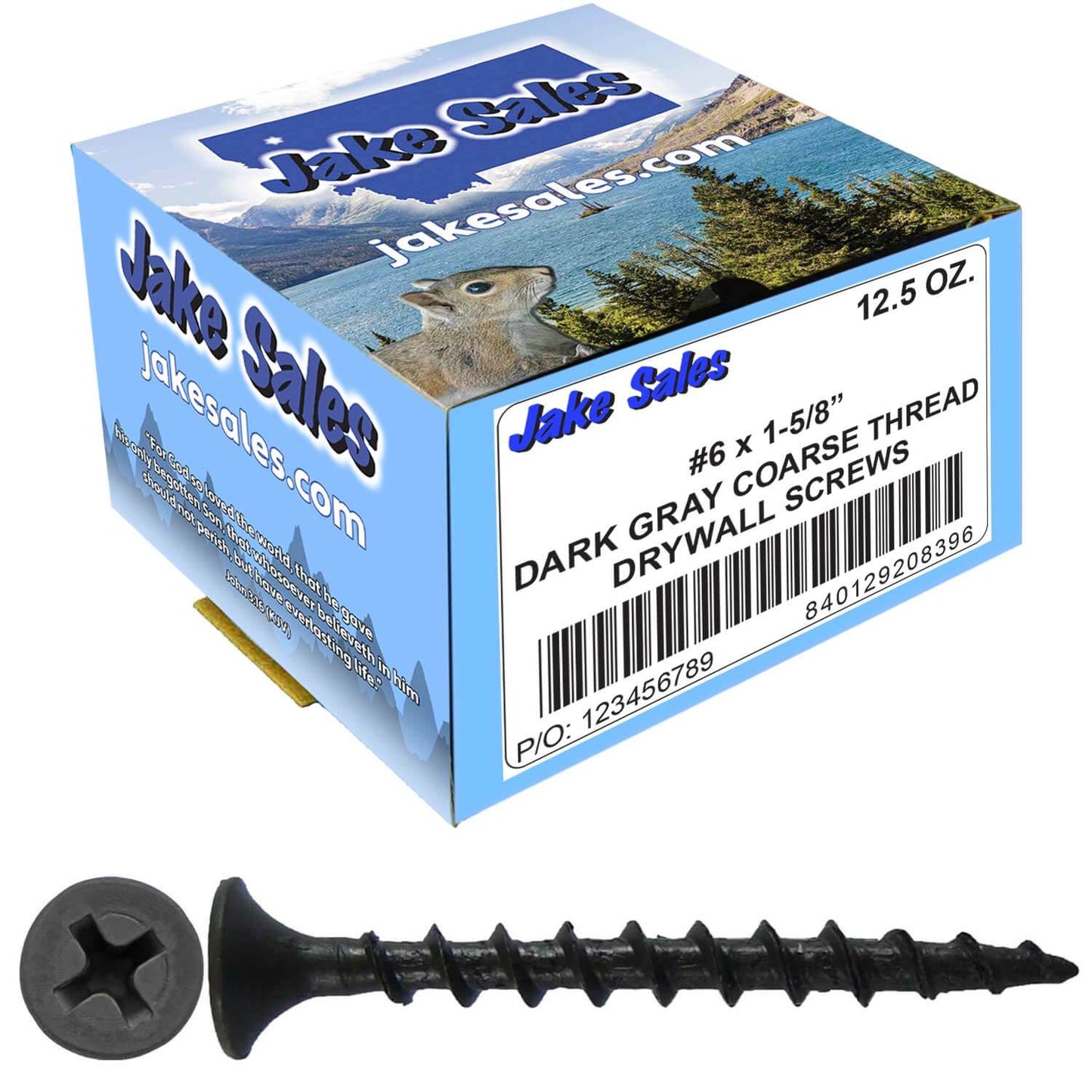 Gray Phosphate Coarse Thread Drywall Screws - Drywall, Gypsum board, Sheet rock, Plasterboard Screws. Use for all purpose wood screws.