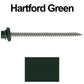#9 x 3" Stainless Steel Metal Roofing Screws - Hex Washer Head - Self starting/self tapping - EPDM washer. Colored head.