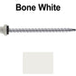 10 X 3" Zinc Aluminum Cap MINI-DRILLER Roofing Screws HI-LO THREAD Zinc Plated Carbon Steel Shank - EPDM Washer - Colored head