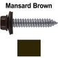 17 x 1-1/2 Metal Roofing Screws - Metal Panel to Metal Purlins and Recovery Screws - Hex Washer Head - EPDM washer.