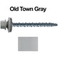 10 x 2-1/2" Metal ROOFING SCREWS - Hex Head Mini Driller - metal to wood siding screws - Self starting/self tapping - EPDM washer. Colored head.