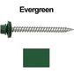 12 x 2-1/2" Stainless Steel Metal Roofing Screw - Hex Washer Head - Self starting/self tapping - EPDM washer. Colored head.