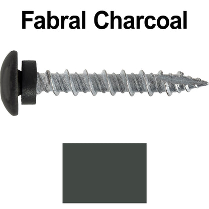 10 x 1-1/2” LOW PROFILE Star Head Roofing Screws - HI-LO Thread - Metal To Wood - T25 Torx Drive Head - EPDM washer