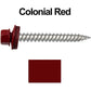 12 x 2"  Stainless Steel Metal Roofing Screw - Hex ReGrip Washer Head - Self starting/self tapping - EPDM washer. Colored head.