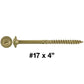 #17 Construction Lag Screw Exterior Coated Torx/Star Drive Heavy Duty Structural Lag - Modified Truss Washer Head