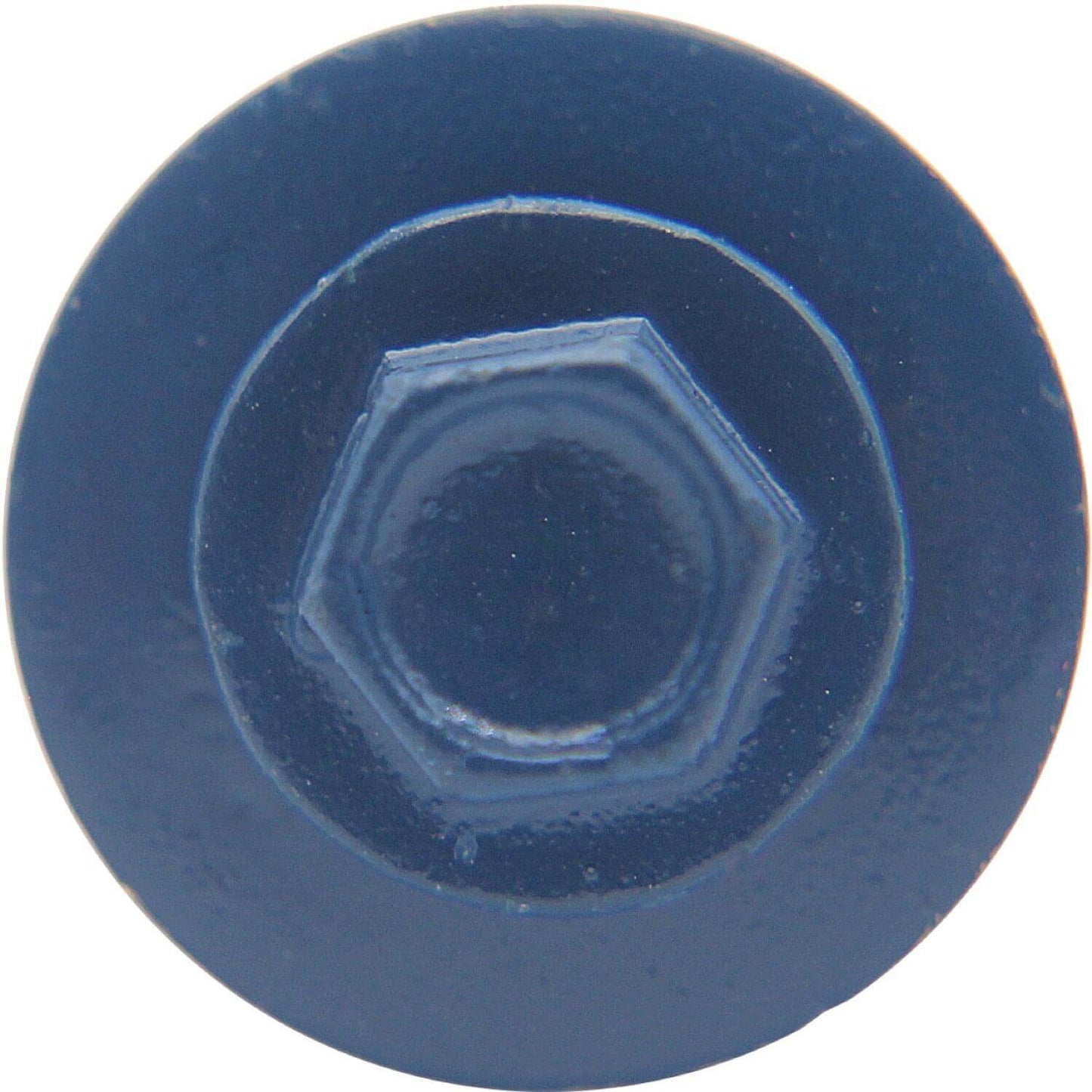 #10 X 1" HI-LO Zinc Aluminum Cap Metal Roofing Screws - Hex Washer Head - Self starting/self tapping - EPDM washer. Colored head.