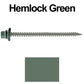#9 x 3" Stainless Steel Metal Roofing Screws - Hex Washer Head - Self starting/self tapping - EPDM washer. Colored head.