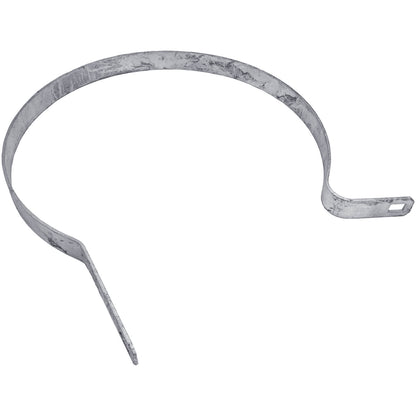 Tension Band for Chain Link Fence - Manufactured from Galvanized Steel to Prevent Rust. Tension Bands Wrap Around the Pipe on the Fence and Attach to a Tension Bar Holding the Chain Link Mesh