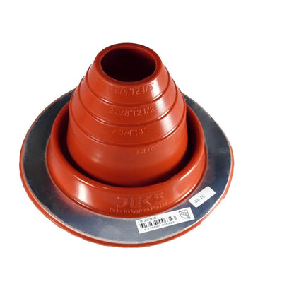 Dektite Round Base Pipe Flashing Boot – Red High Temp Silicone Roof Flashing