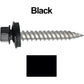 12 x 1-1/2" Stainless Steel Metal Roofing Screw - Hex Washer Head - Self starting/self tapping - EPDM washer. Colored head.