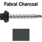 10 X 1-1/2” Zinc Aluminum Cap MINI-DRILLER Roofing Screws HI-LO THREAD Zinc Plated Carbon Steel Shank - EPDM Washer - Colored head