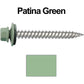 12 x 2"  Stainless Steel Metal Roofing Screw - Hex ReGrip Washer Head - Self starting/self tapping - EPDM washer. Colored head.