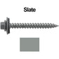 #12 x 2" RE-GRIP METAL ROOFING SCREWS - Hex Washer Head - Self starting/self tapping - EPDM washer. Colored head.