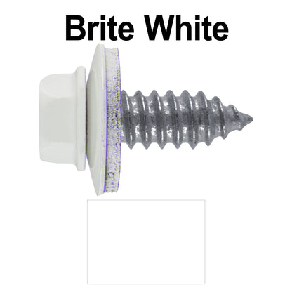 17 x 3/4" Metal Roofing Screws - Metal Panel to Metal Purlins and Recovery Screws - Hex Washer Head - EPDM washer.