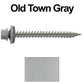 #9 x 2" Stainless Steel Metal Roofing Screws - Hex Washer Head - Self-Piercing (SP) tip metal to wood. EPDM washer. Colored head.