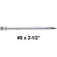Finish Head Stainless Steel Wood Screw - Marine Grade 316 Stainless Steel for Exterior and Interior Use