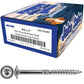 #15 Stainless Steel Construction Lag Screw  T-30 Torx/Star Drive Heavy Duty Lag Screw - Modified Truss Washer Head