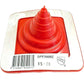 DEKTITE RED Square Base High Temp Silicone - Flexible Pipe Flashing Boot - Dektite pipe flashing