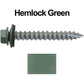 #14 x 2" Metal ROOFING SCREWS - Hex Washer Head - Self starting/self tapping - EPDM washer. Colored head.