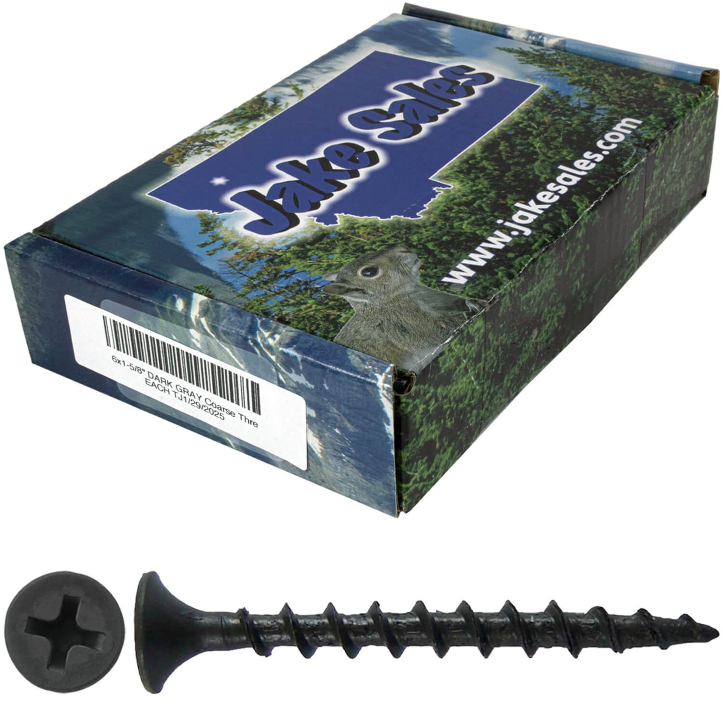 Gray Phosphate Coarse Thread Drywall Screws - Drywall, Gypsum board, Sheet rock, Plasterboard Screws. Use for all purpose wood screws.