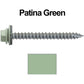 #14  x 2-1/2" Metal ROOFING SCREWS - Hex Washer Head - Self starting/self tapping - EPDM washer. Colored head.