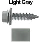 #14 x 1"  Metal ROOFING SCREWS: (250) Screws Hex Head Sheet Metal Roof Screw. Self starting metal to wood sheet metal screws with EPDM washer. For corrugated roofing