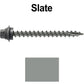 12 X 2-1/2" Metal Roofing Screws For OSB and Plywood - Galvanized Metal to Wood Type 17 Tip - 1/4" Hex Head - Assembled EPDM Washer