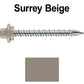 10 x 2” - STAINLESS HEX / ZINC Sheet Metal Roof Screw. Self starting metal to wood siding screws. EPDM washer. Colored head.