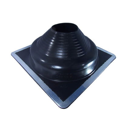 DEKTITE SQUARE BLACK EPDM Flexible Pipe Flashing, Roof Jack, Pipe Boot Flashing Dektite