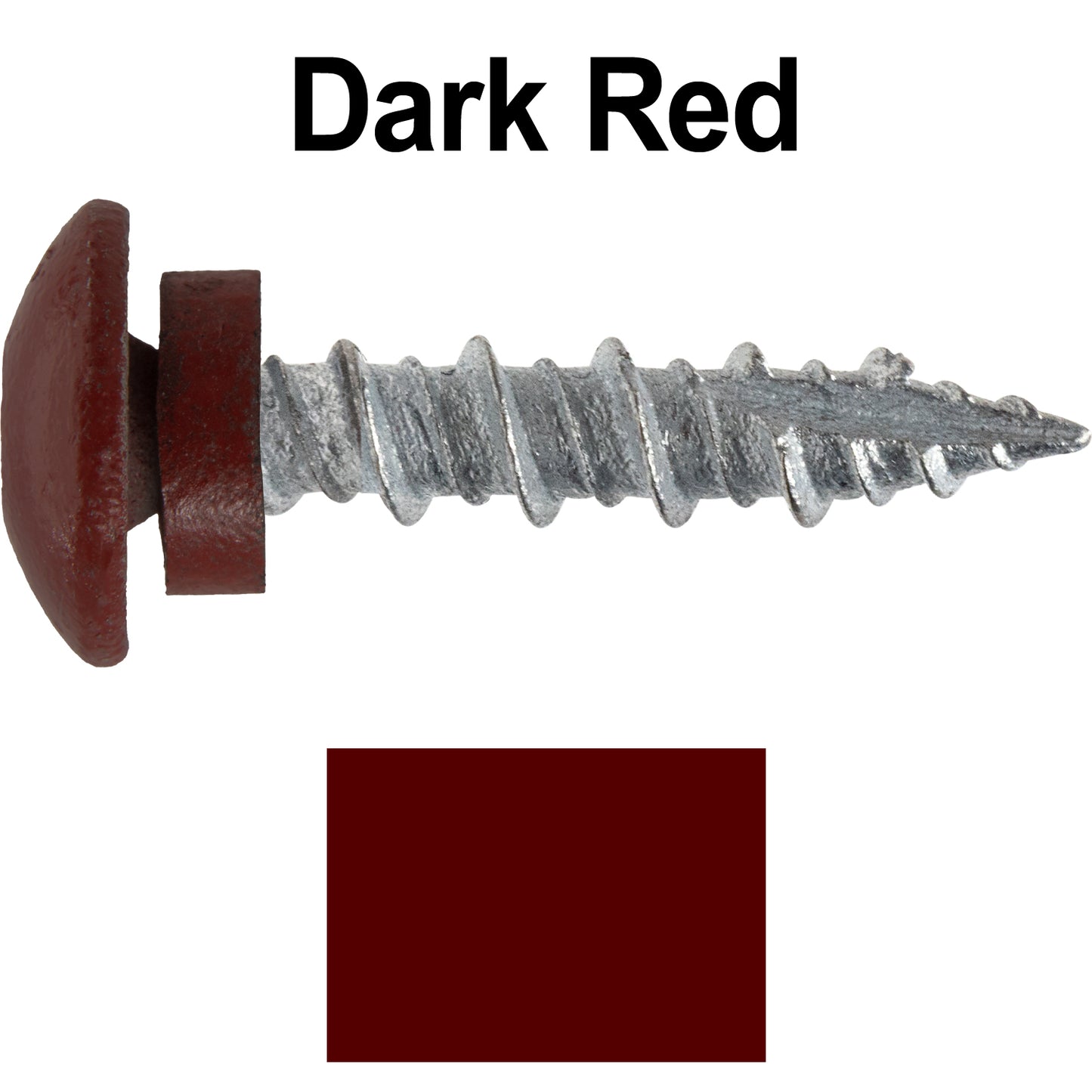 10 X 1" - LOW PROFILE Star Head Roofing Screws - HI-LO Thread - Metal To Wood - T25 Torx Drive Head - EPDM washer.