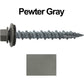 10 x 1-1/2" Metal ROOFING SCREWS - Hex Head Sheet Metal Roof Screw. Self starting metal to wood siding screws. EPDM washer (250 Count)