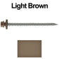 #9 x 3" Stainless Steel Metal Roofing Screws - Hex Washer Head - Self starting/self tapping - EPDM washer. Colored head.