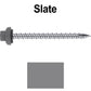 10 X 2-1/2" HI-LO Zinc Aluminum Cap Metal Roofing Screws - Hex Washer Head - Self starting/self tapping - EPDM washer. Colored head.